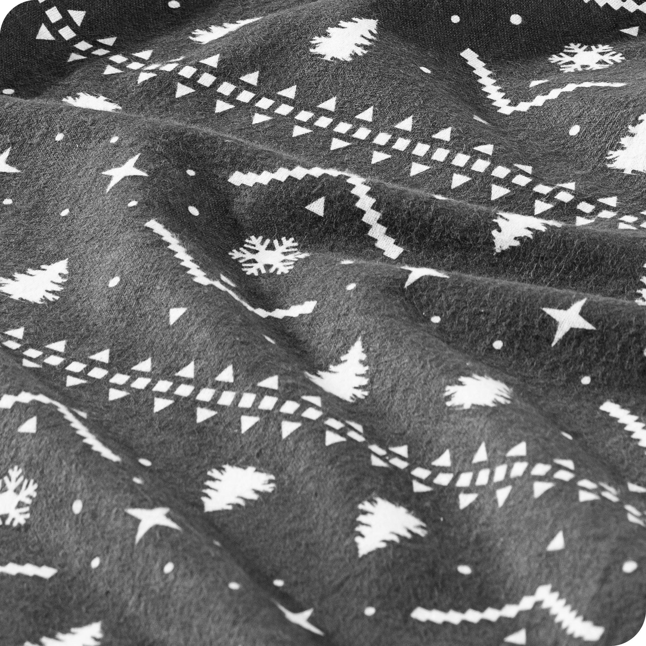 Close up of the alpine flannel material