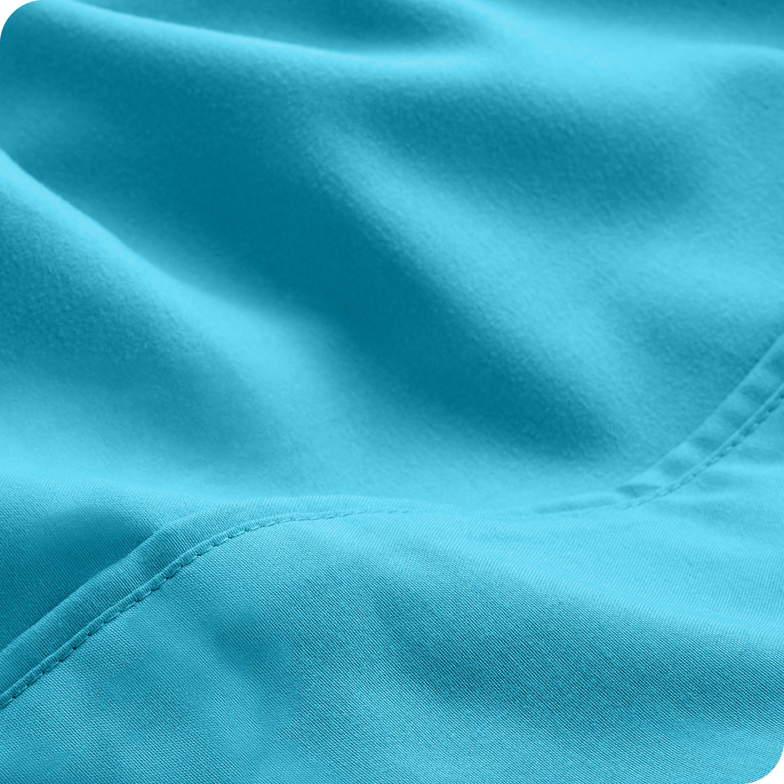 Close-up of the fabric and its neatly finished edge.