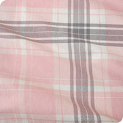 Close up of the printed flannel material