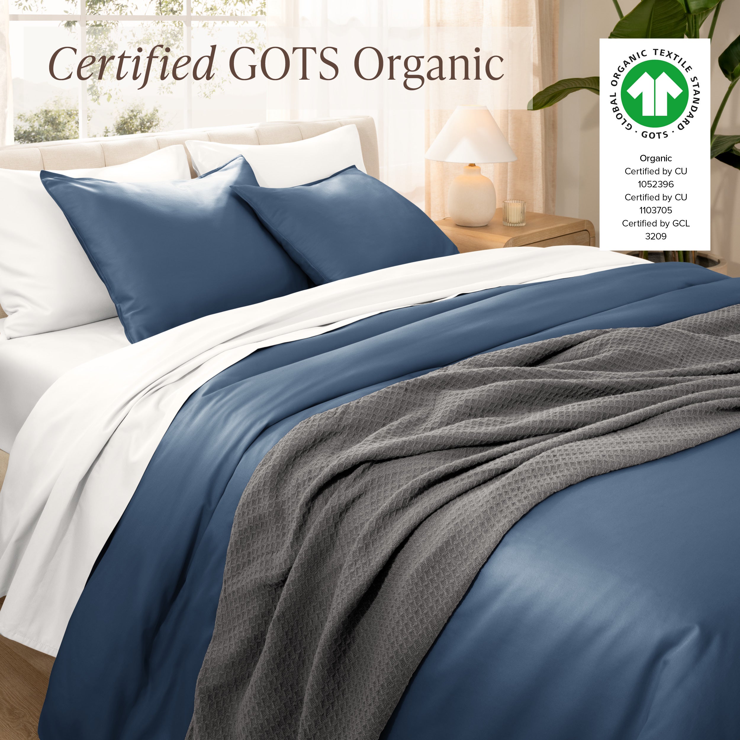 Certified GOTS Organic duet cover set