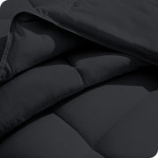 Close up of a duvet insert