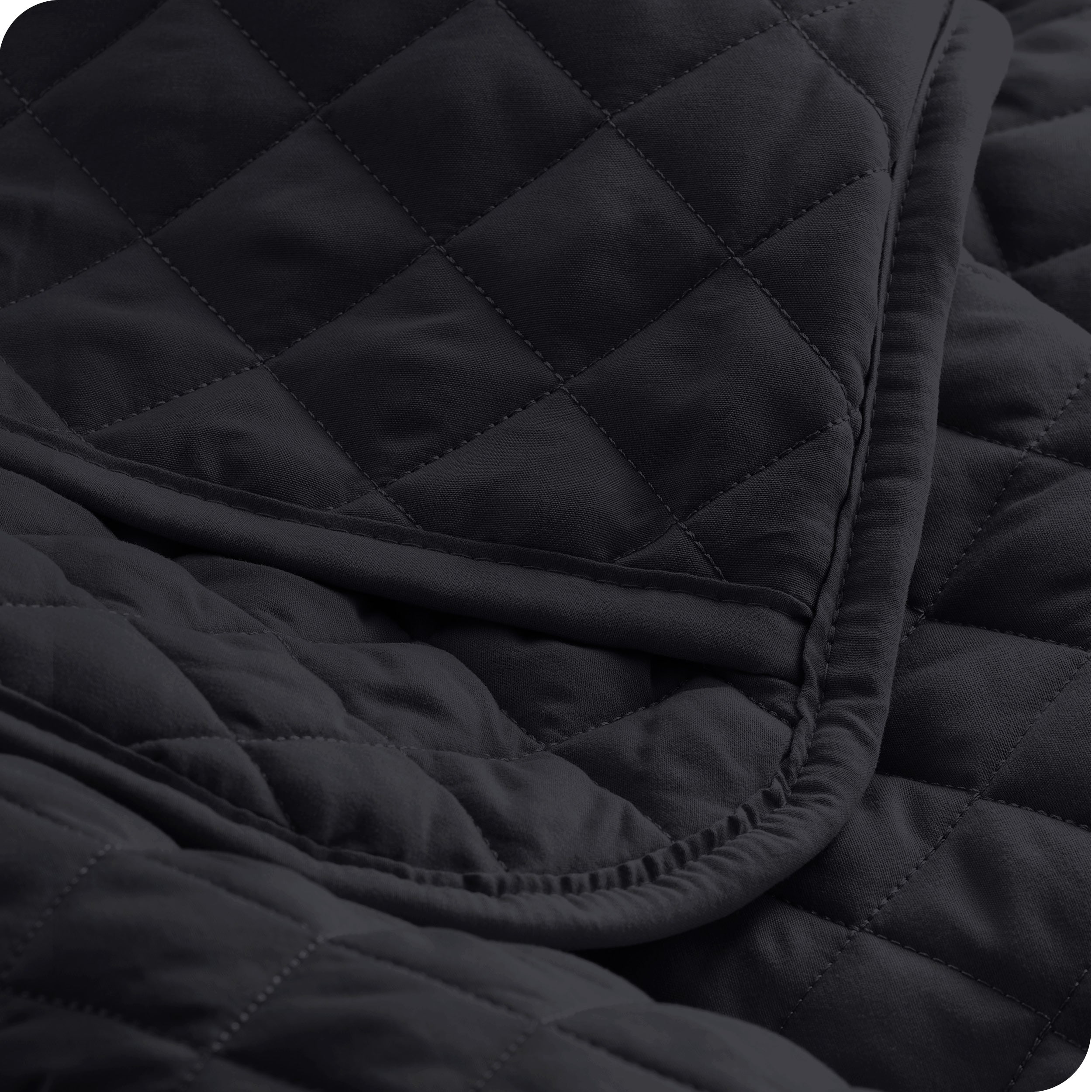 Close up of a pillow sham