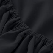Close up of the elastic on the fitted sheet