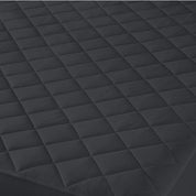 Close up of a quilted mattress pad