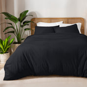 A jersey duvet set on a bed