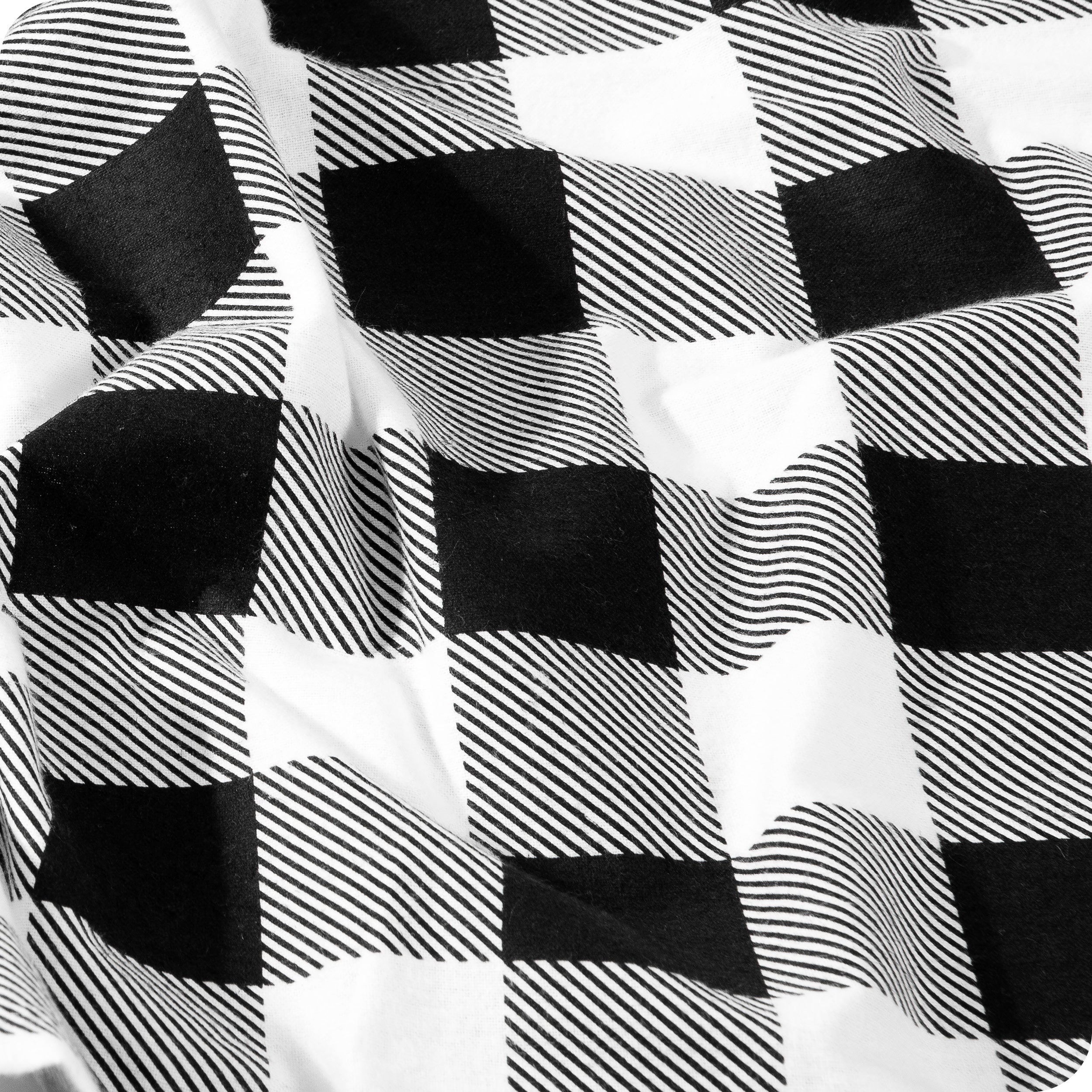 Close of the printed flannel sheet set material