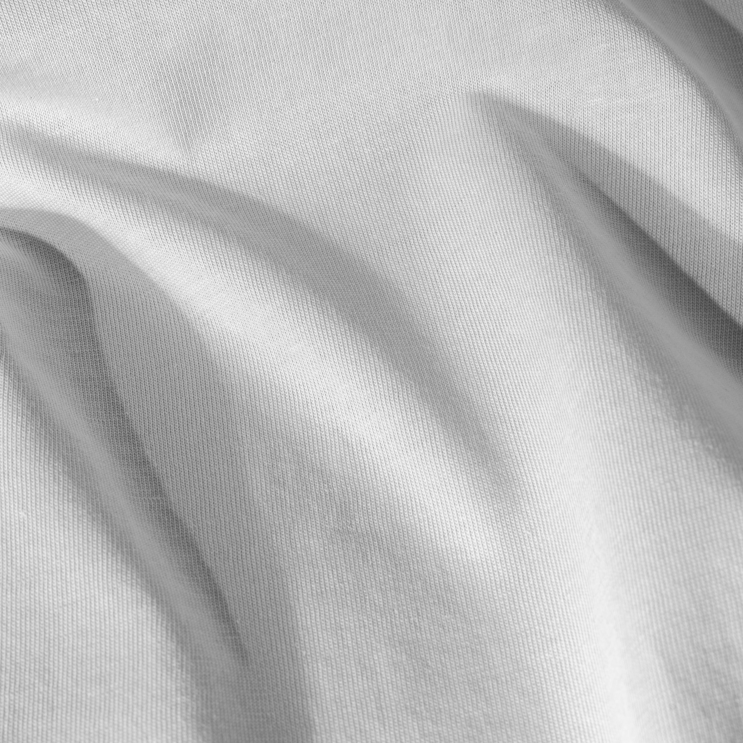 A close up view of the organic cotton jersey sheet sets' fabric and color.