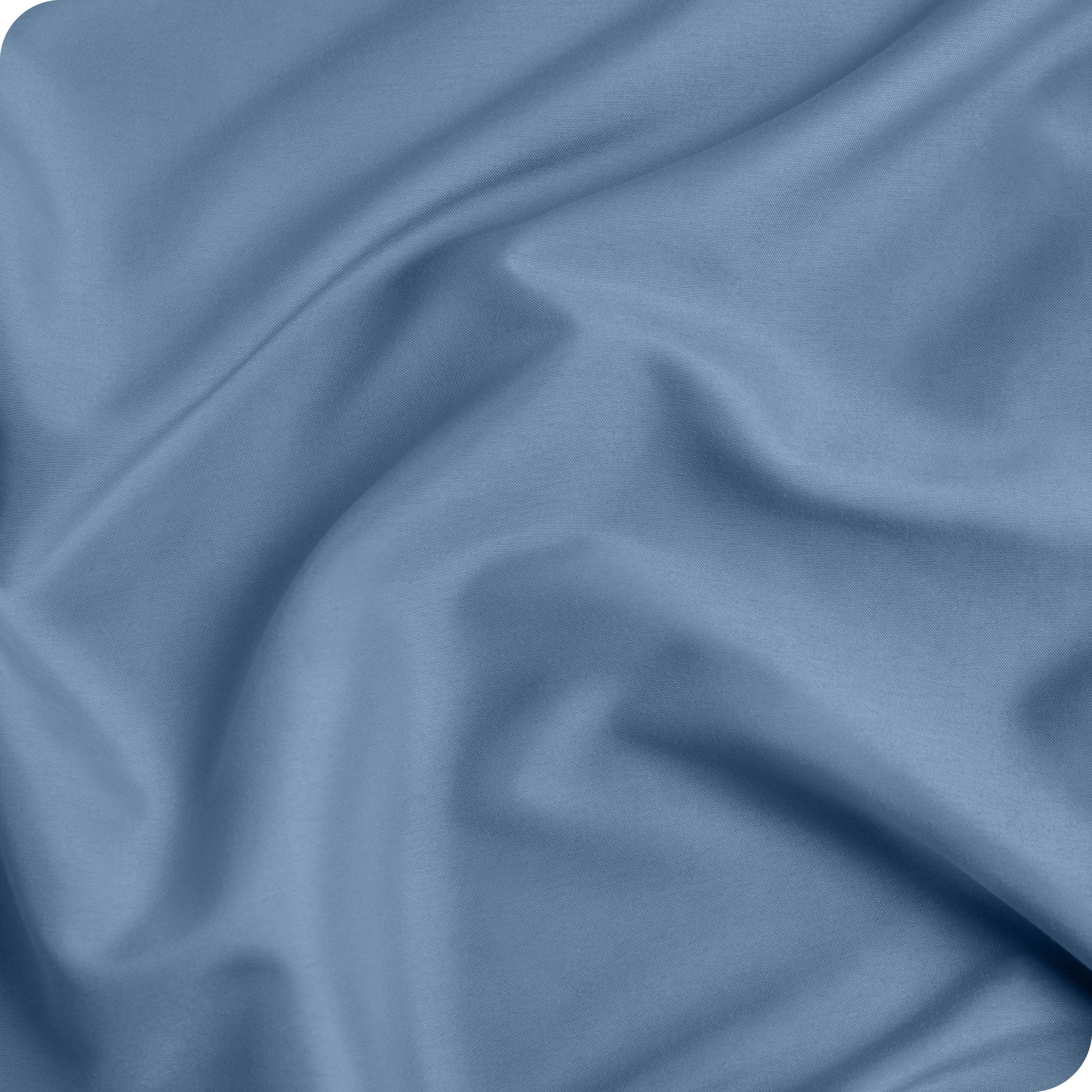 Close up of a duvet set to show the material and the color