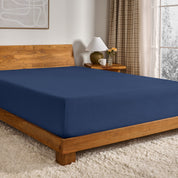 A flannel fitted sheet on a mattress