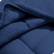 Close up of a duvet insert