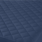 Close up of a quilted mattress pad