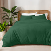 A jersey duvet set on a bed