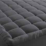Close up of a cotton top mattress pad