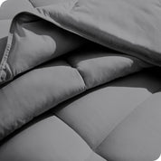 Close up of a duvet insert