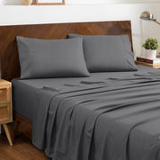Microfiber envelope pillowcase sheet set