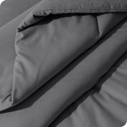 A close up of a track stitch comforter