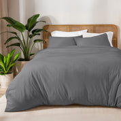 A jersey duvet set on a bed