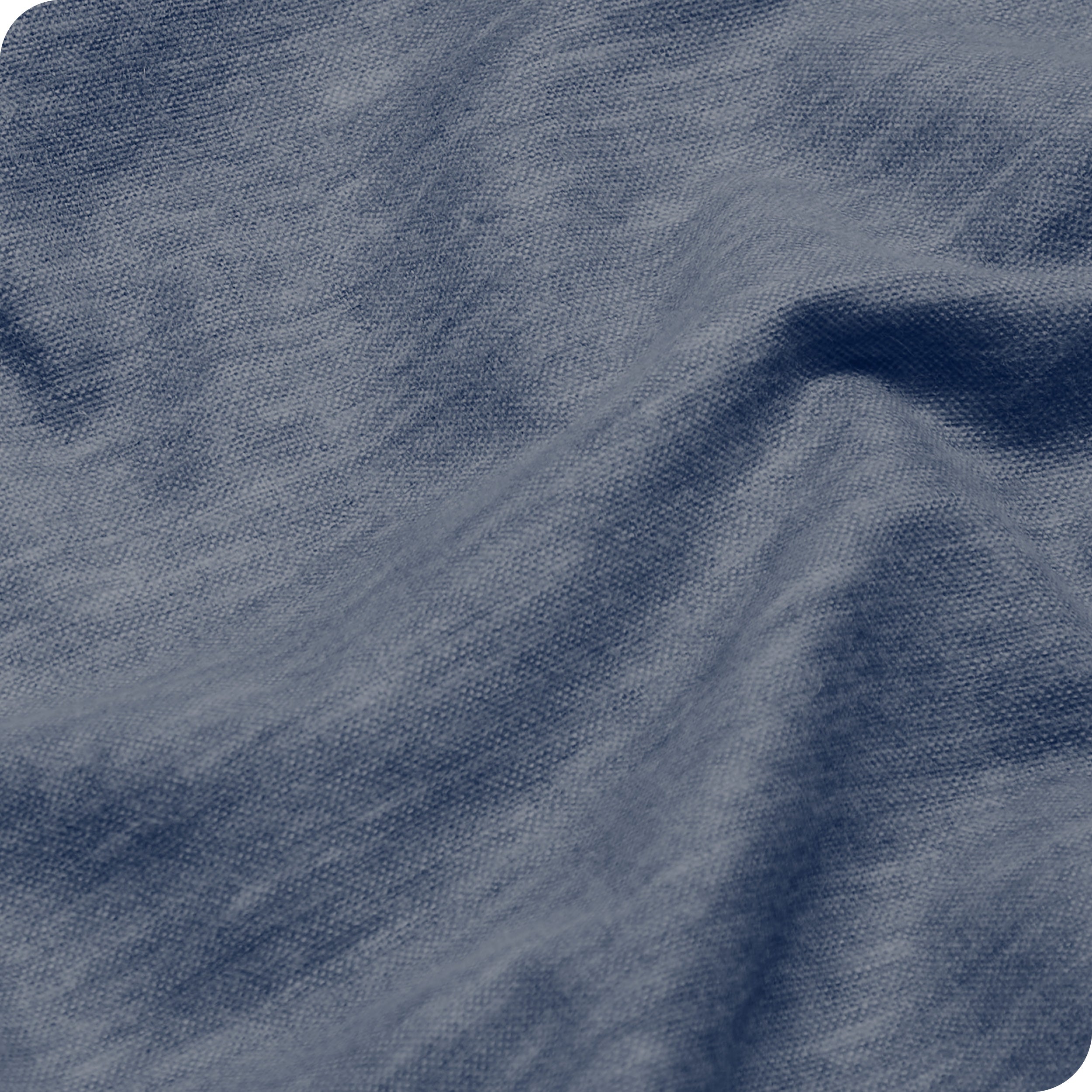 A close up of the flannel duvet cover showing the texture.
