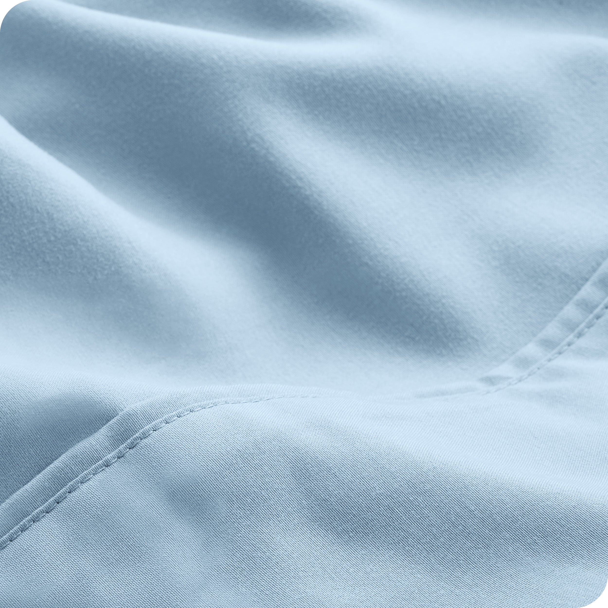 Close-up of the fabric and its neatly finished edge.
