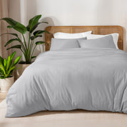 A jersey duvet set on a bed
