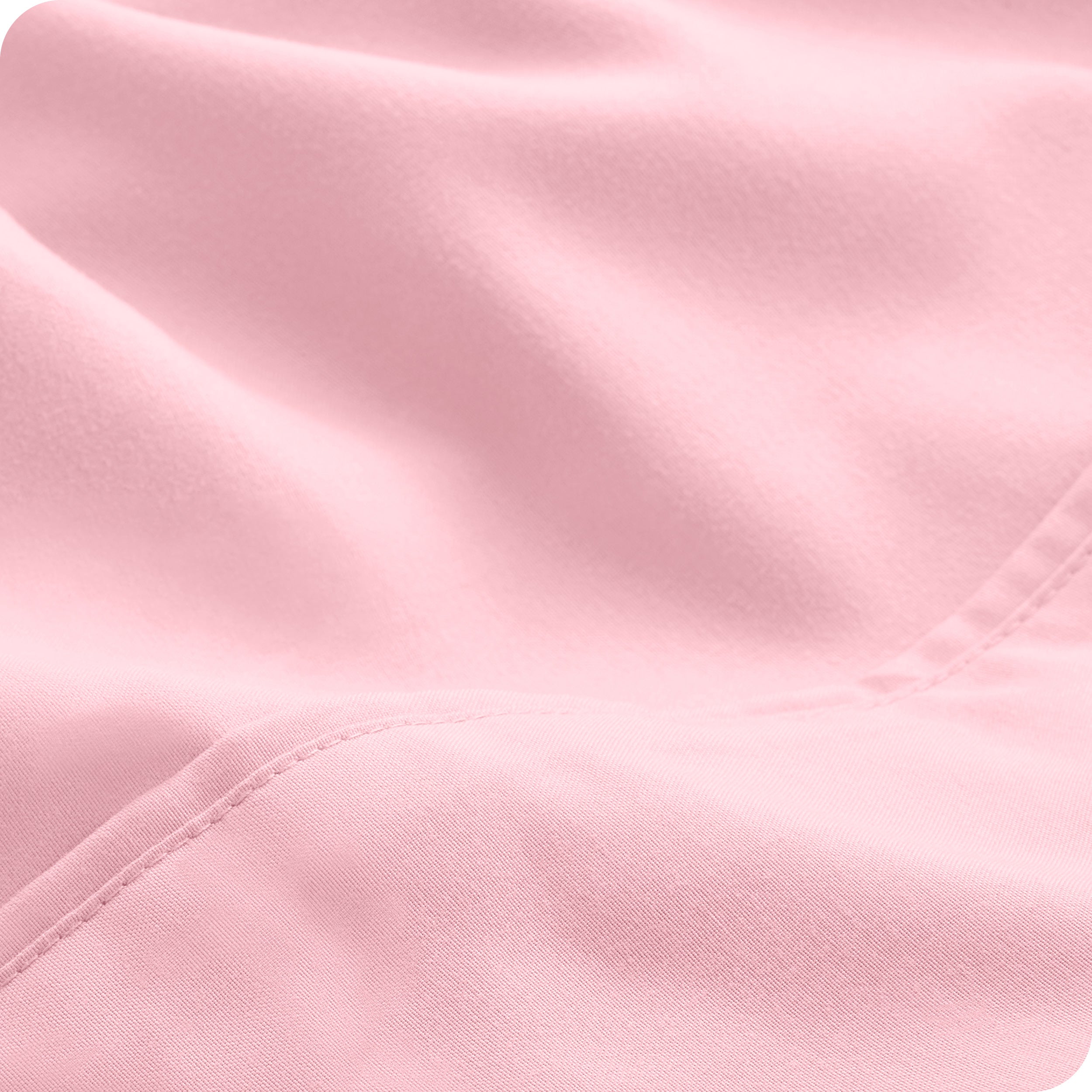 Close-up of the fabric and its neatly finished edge.
