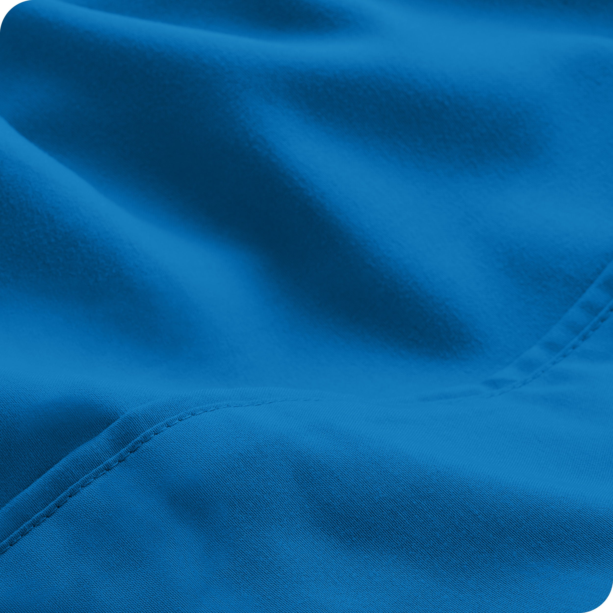 Close-up of the fabric and its neatly finished edge.