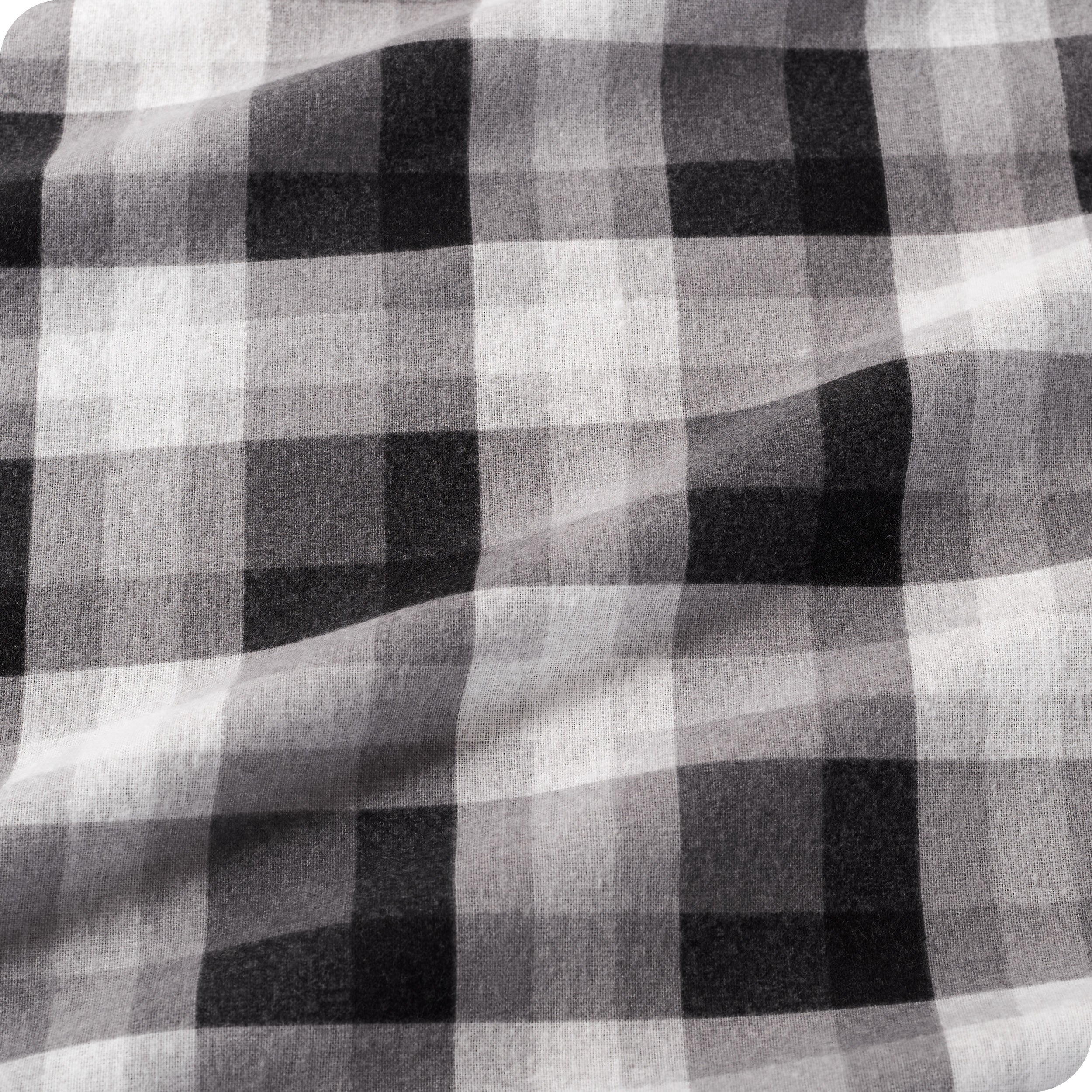 Close up of the printed flannel material