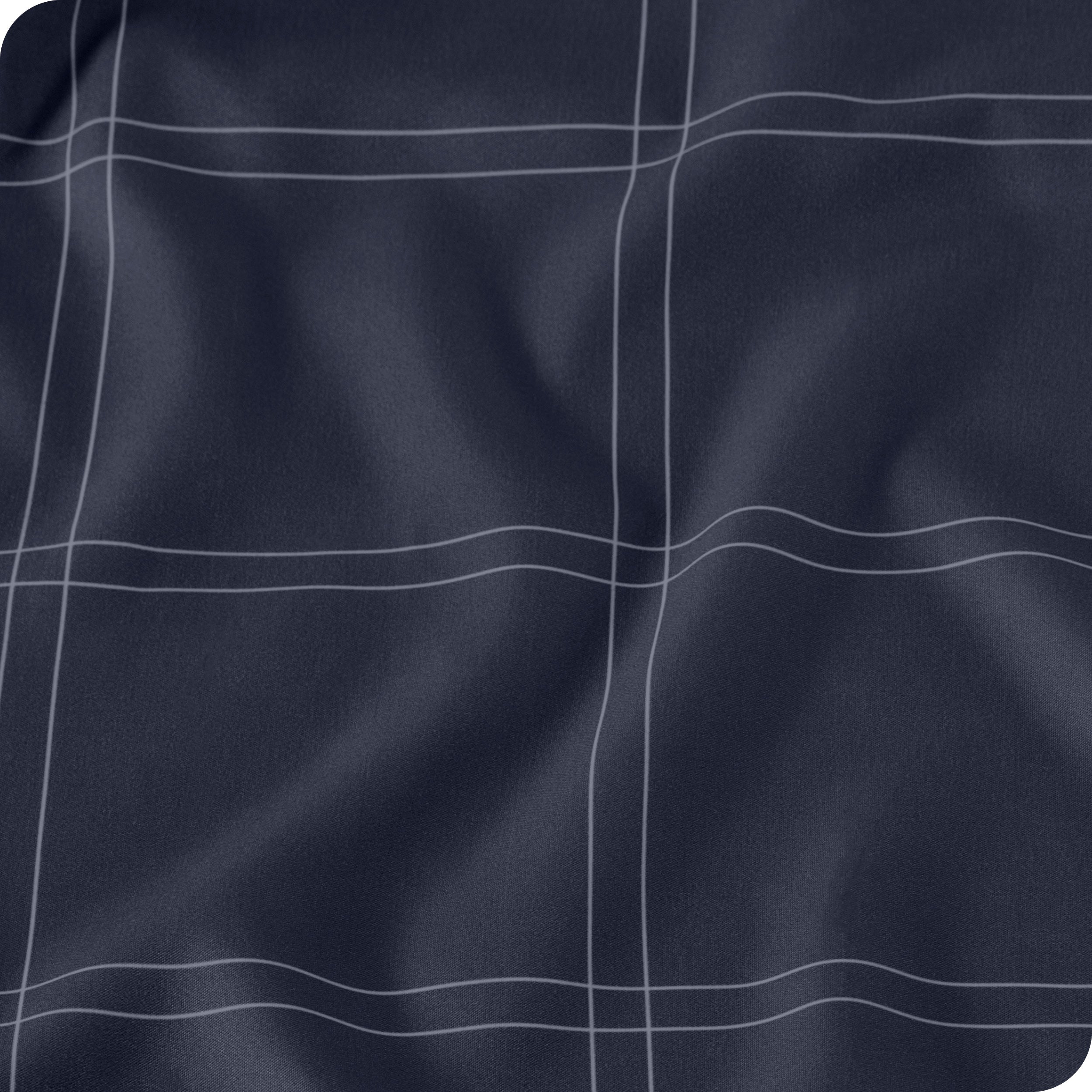 Close up of the printed duvet cover fabric