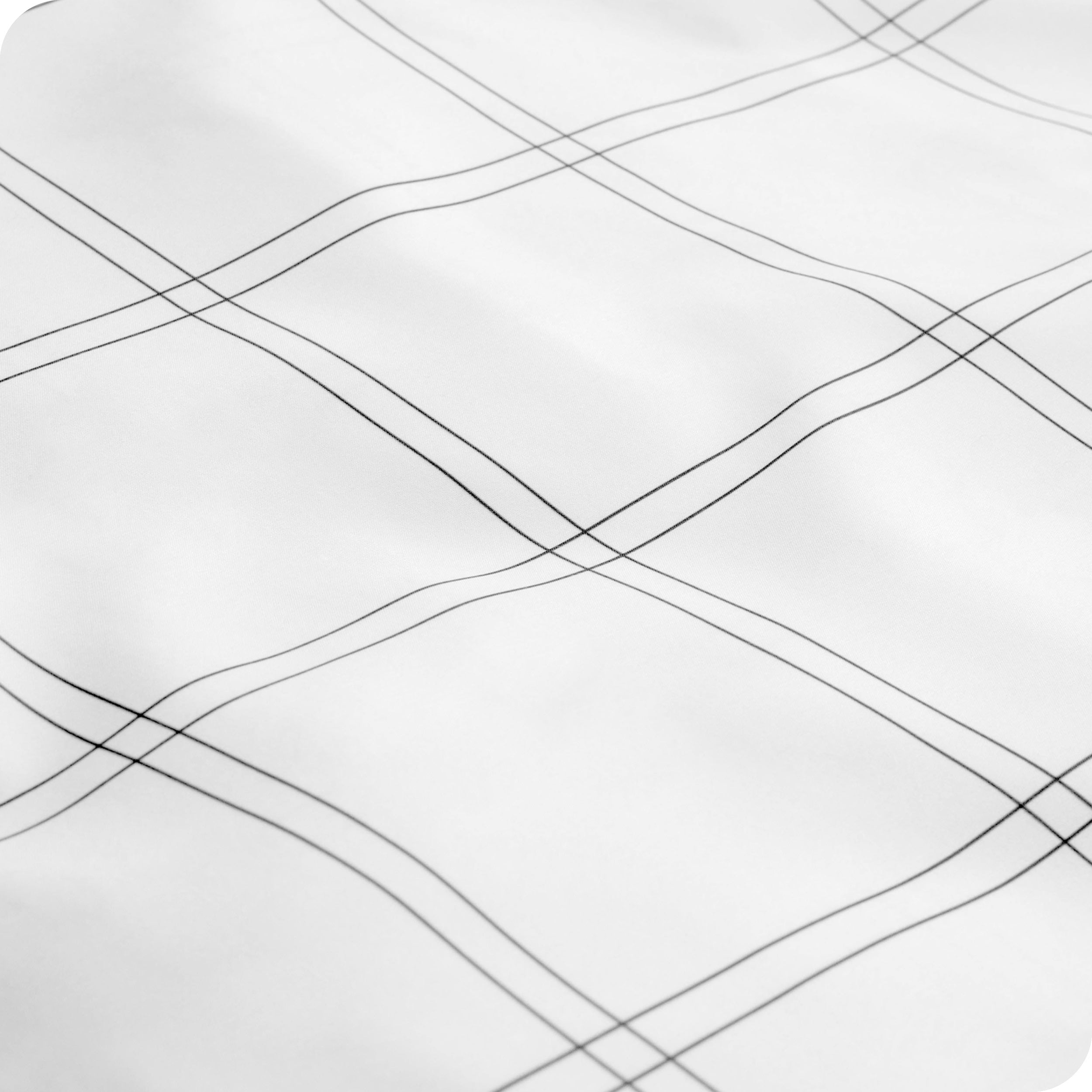 Close up of the printed duvet cover fabric