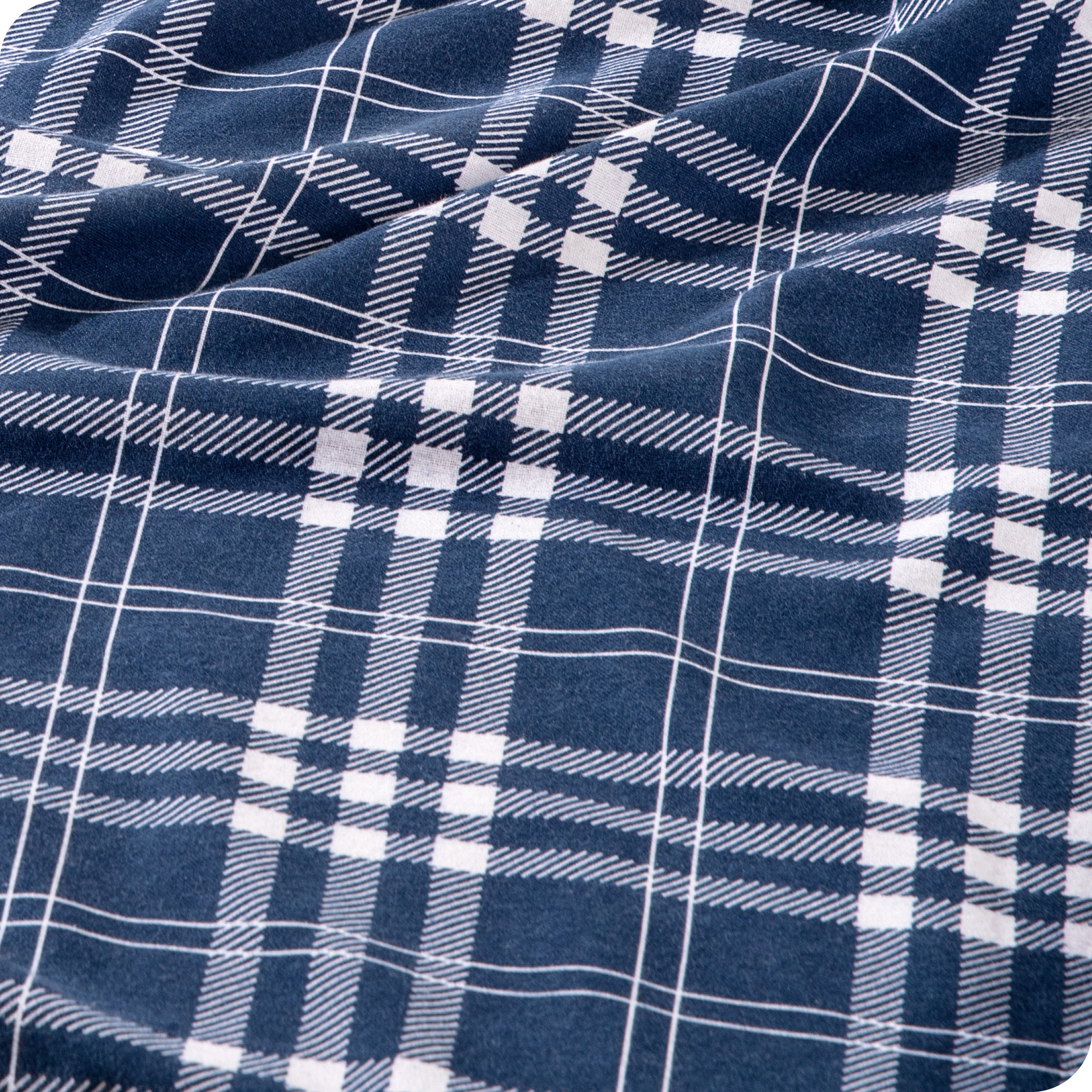 Close of the printed flannel sheet set material