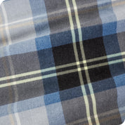 Close up of the printed flannel material