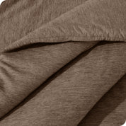 A close up of a track stitch comforter