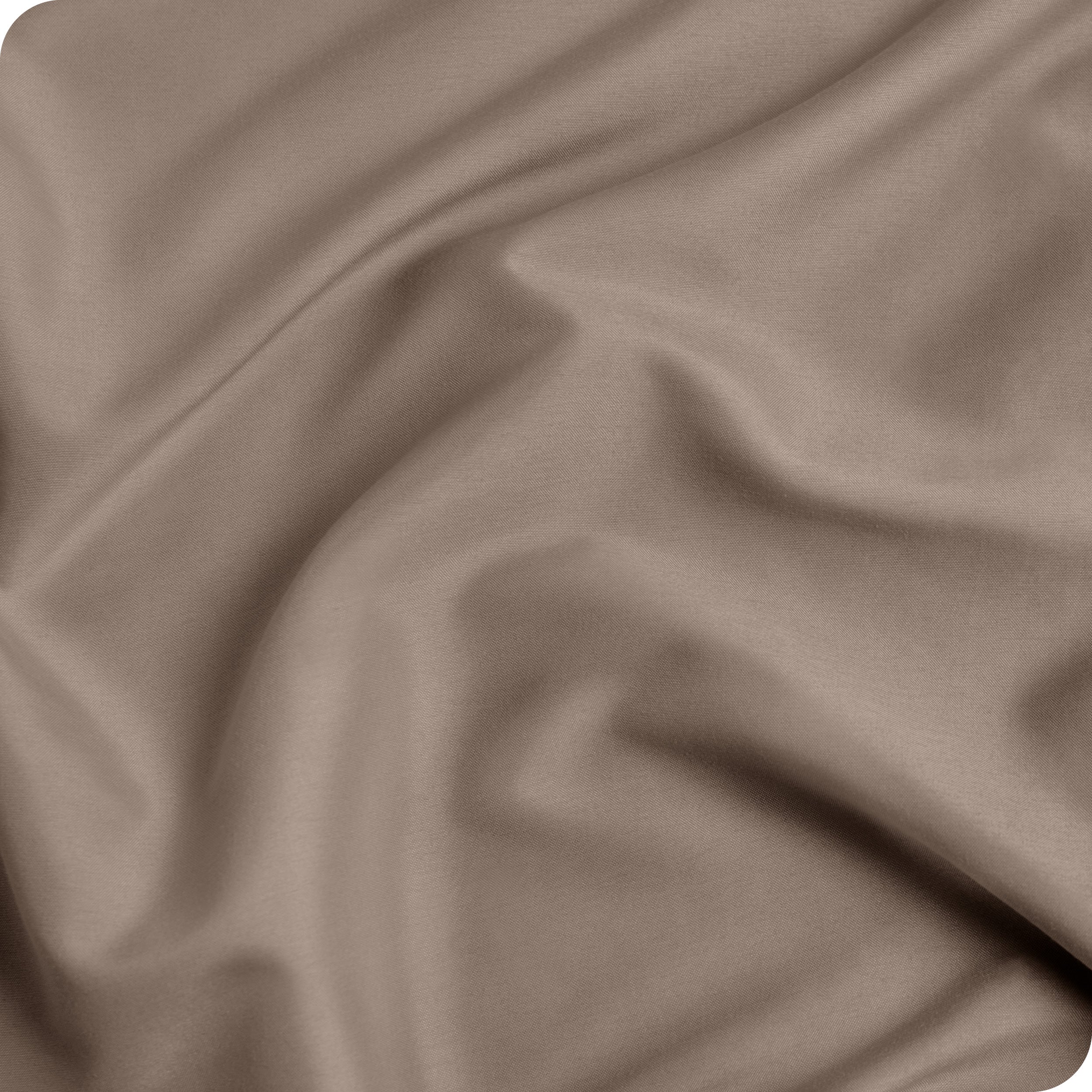 Close up of a duvet set to show the material and the color