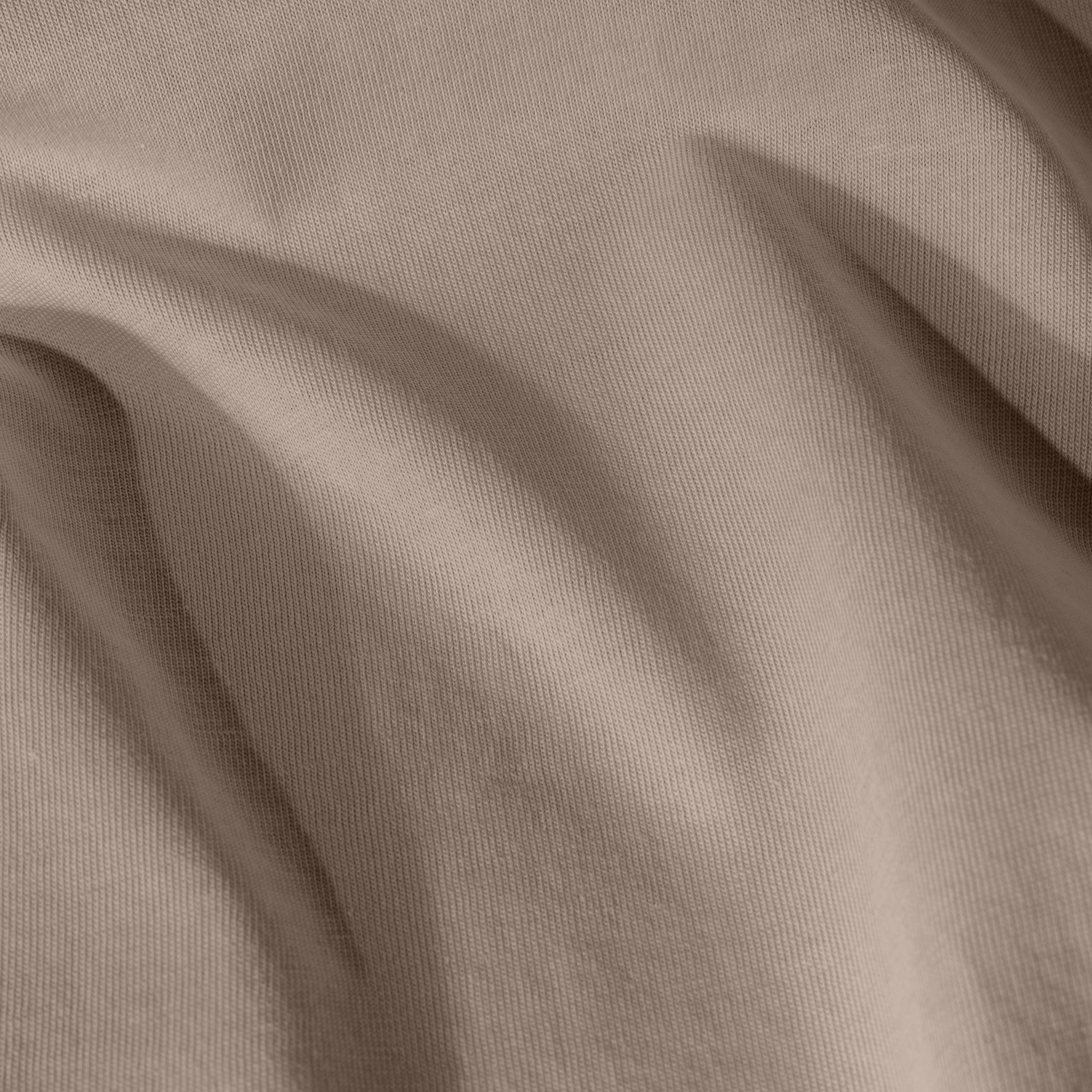 A close up view of the organic cotton jersey sheet sets' fabric and color.