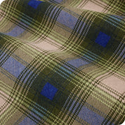 Close up of the printed flannel material