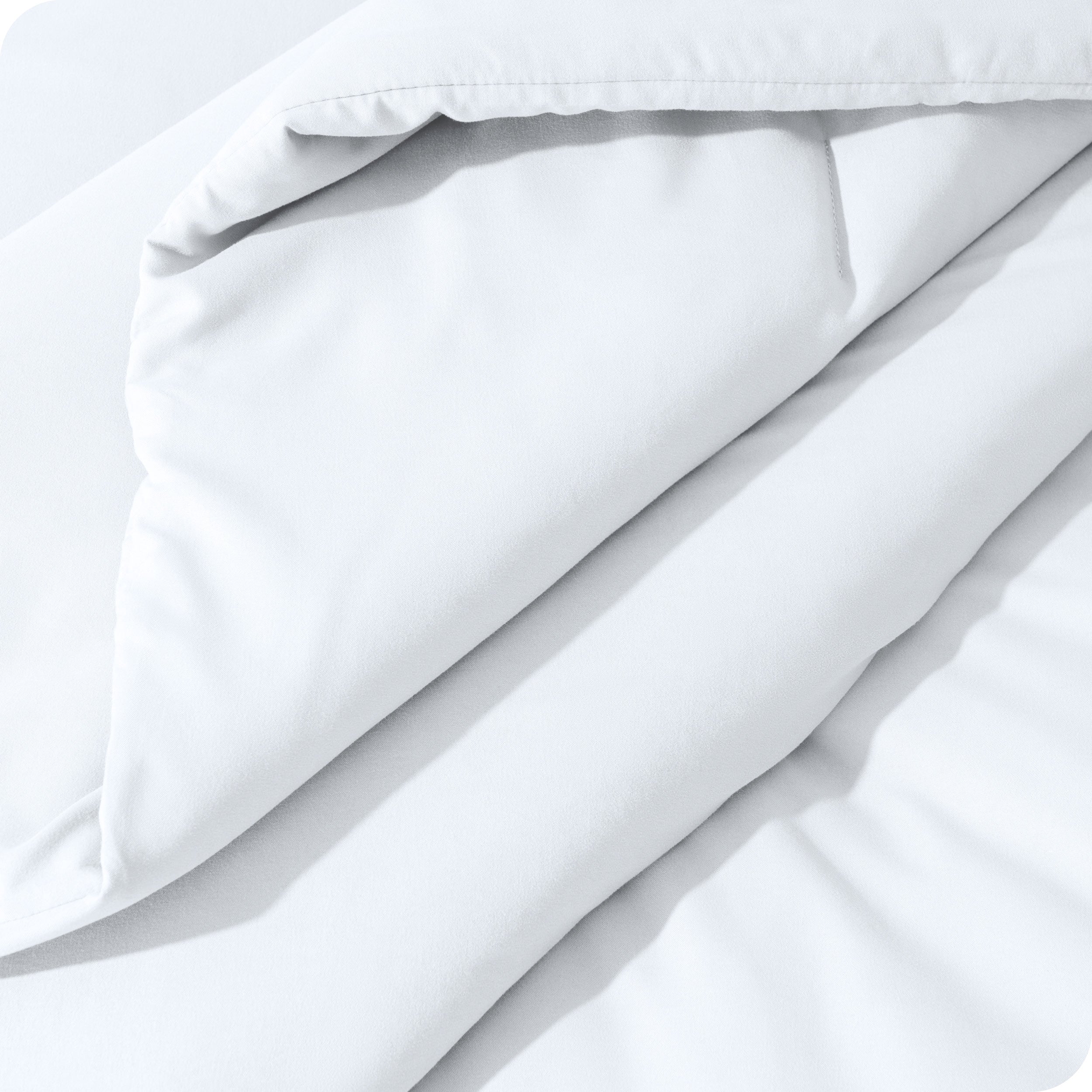 A close up of a track stitch comforter