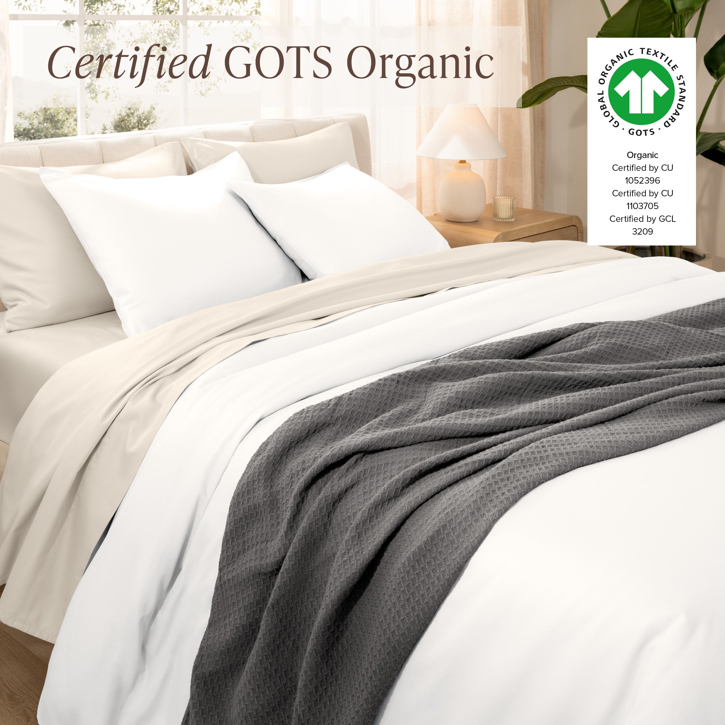Certified GOTS Organic duet cover set