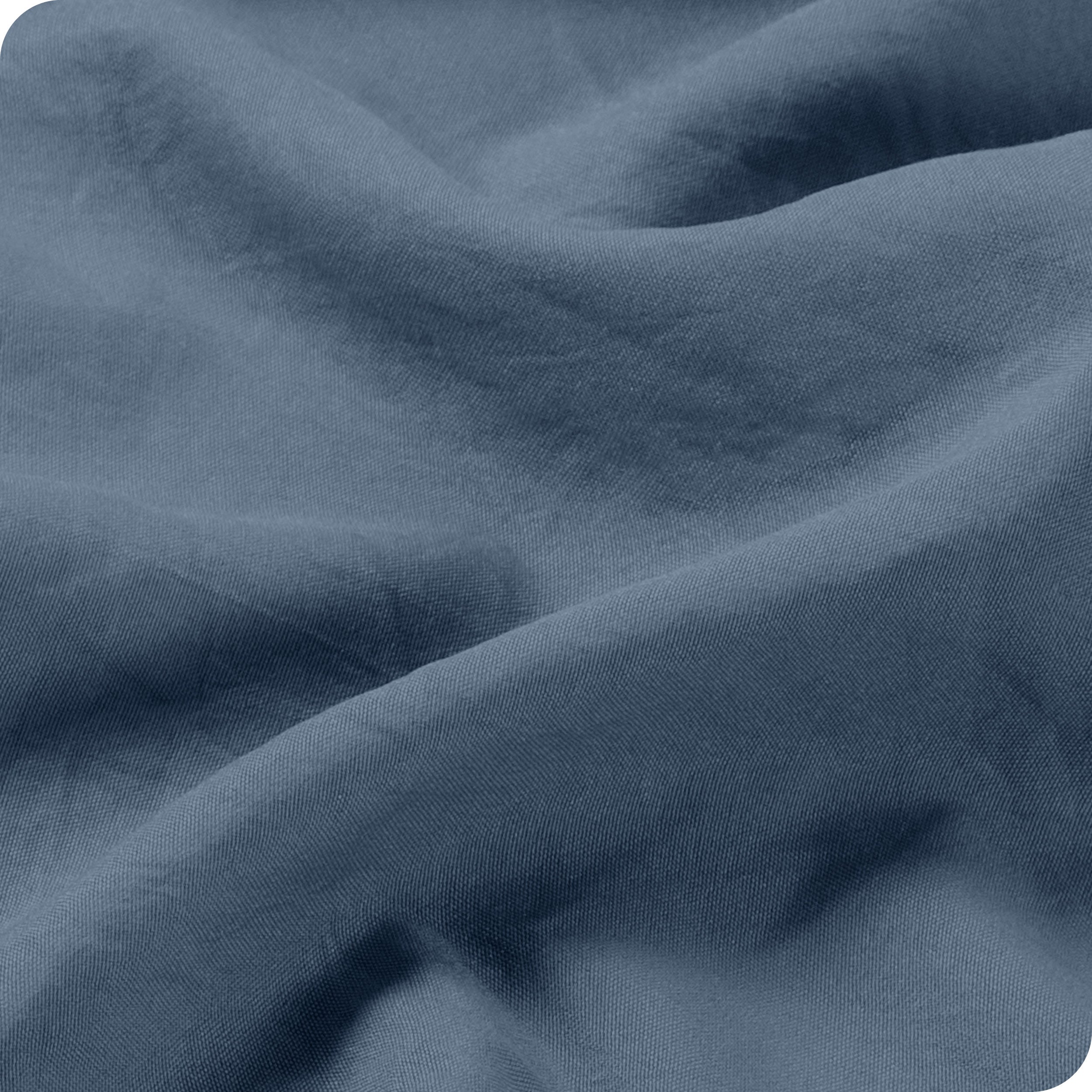 Close up of the washed sheet fabric