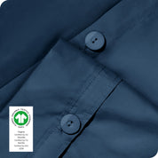 Close up of the buttons for pillow shams