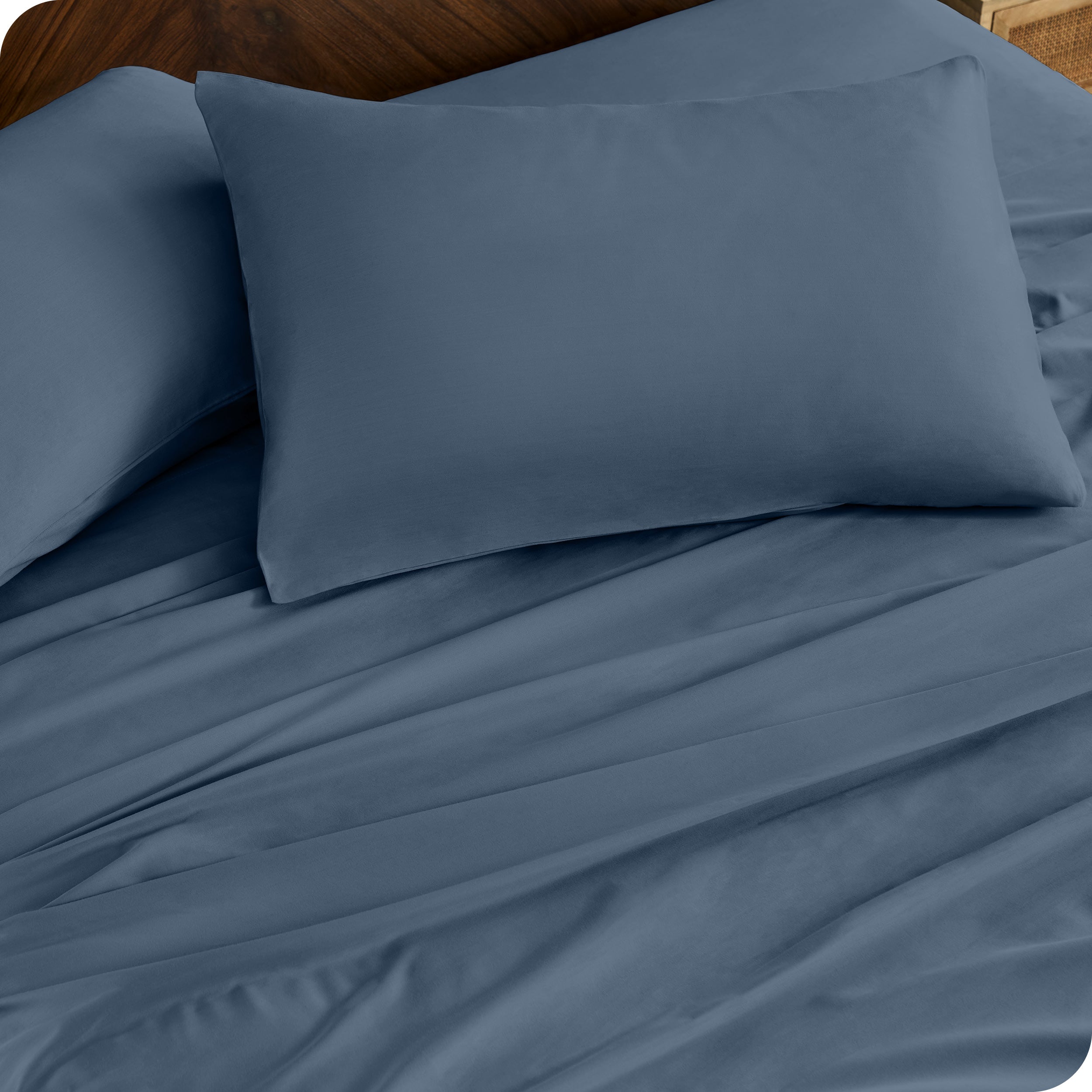 Close up of matching pillowcases and sheets