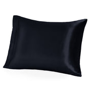 A single mulberry silk pillowcase on a pillow