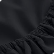 Close up of the all around elastic on the fitted sheet
