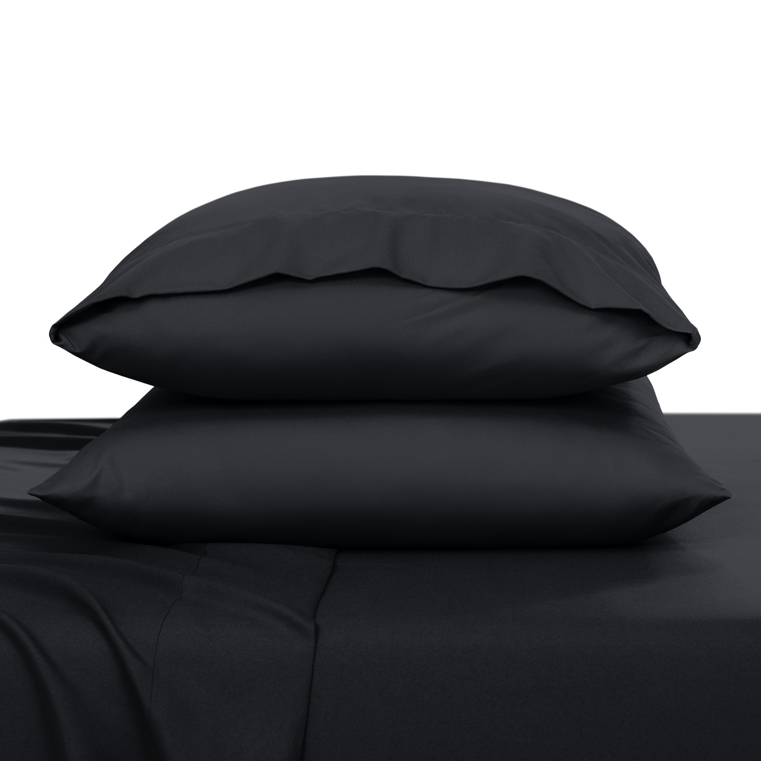 Microfiber envelope pillowcase sheet set