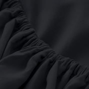 Close up of the elastic on the fitted sheet