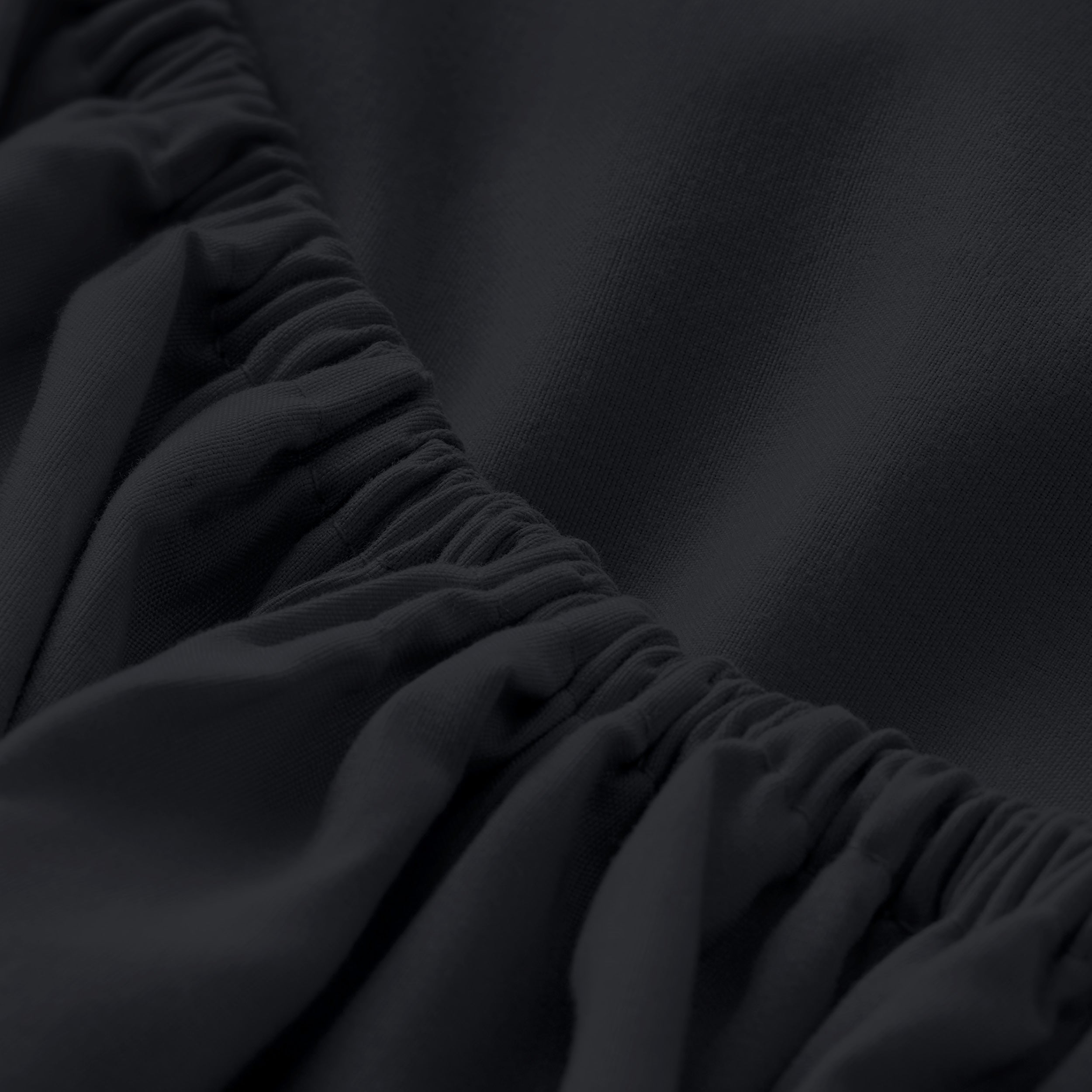 Close up of the elastic on the fitted sheet