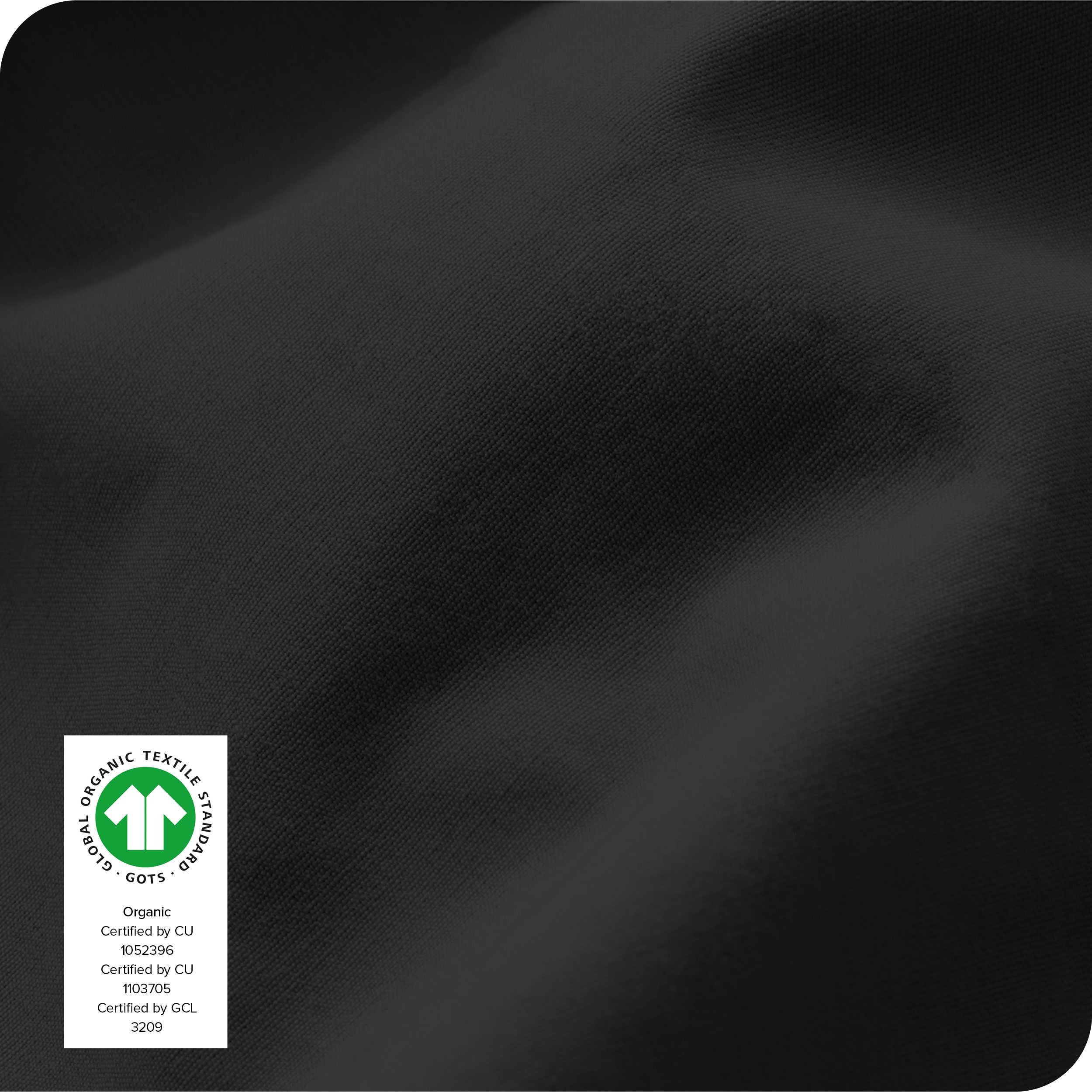 Close up of the percale fitted sheet fabric