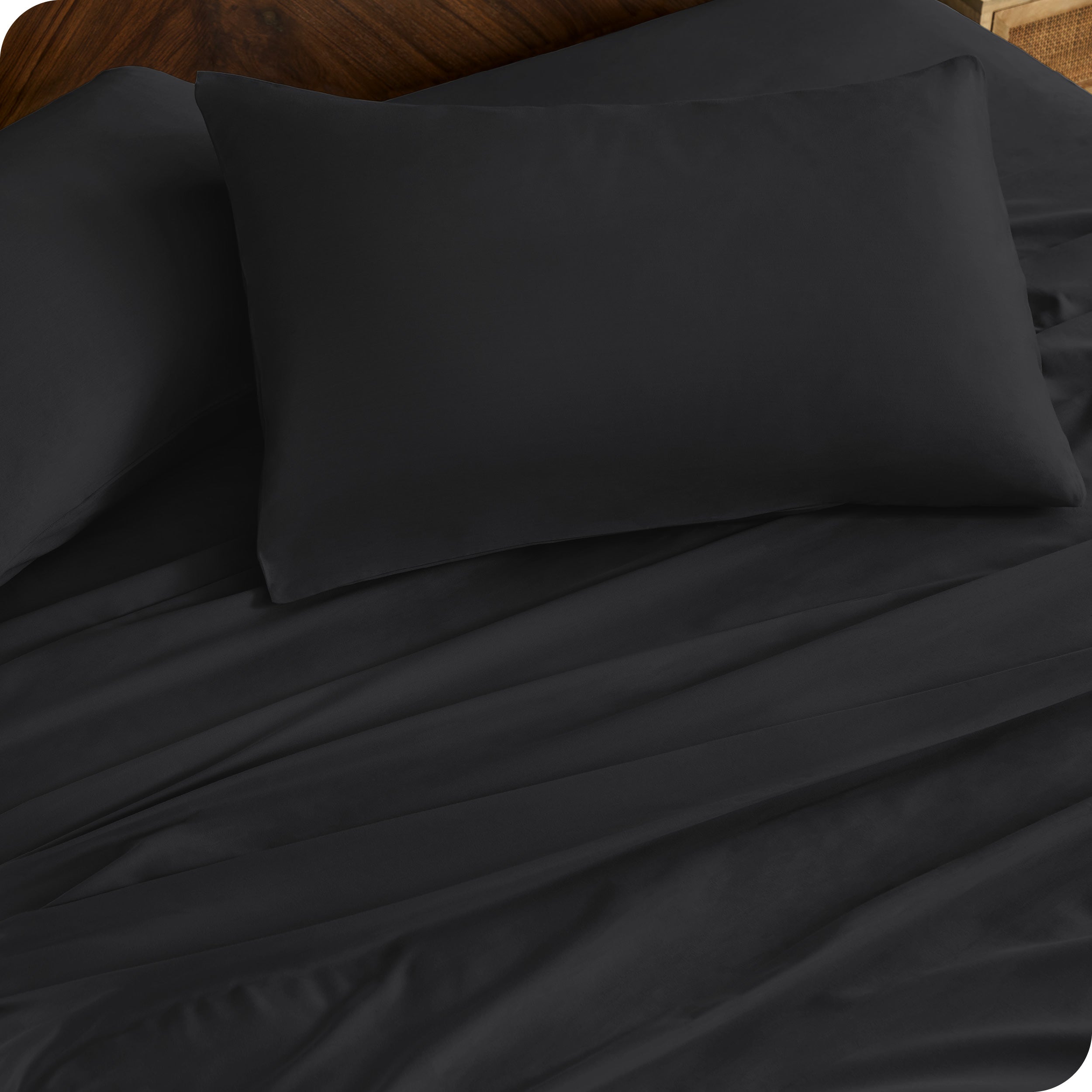 Close up of matching pillowcases and sheets