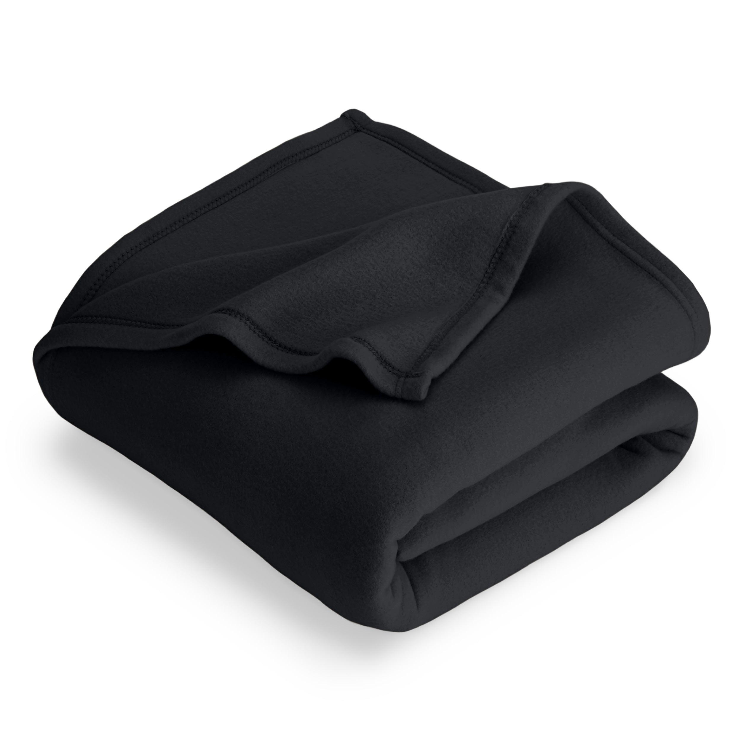 A  polar fleece blanket folded neatly