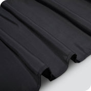 Close up of the polyester bed skirt material