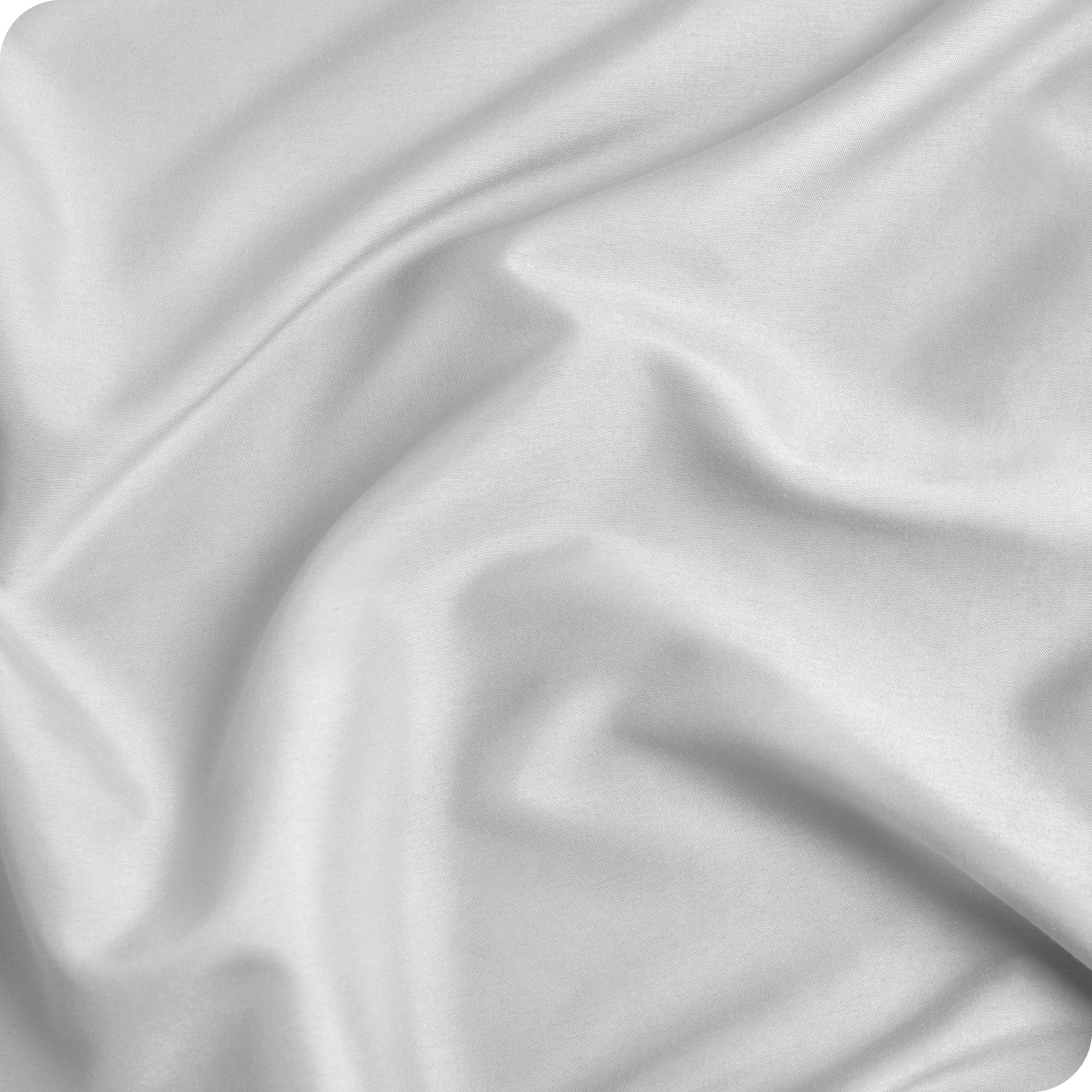 Close up of a duvet set to show the material and the color